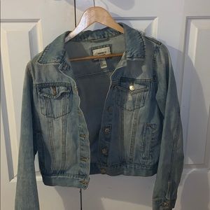 Forever 21 Distressed Denim Jacket
